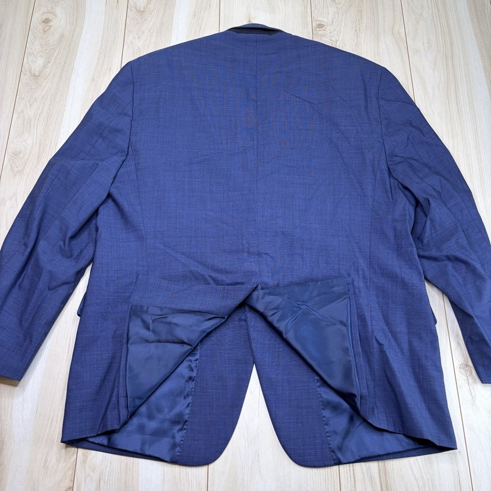 Lauren Ralph Lauren Mens Nailhead 100% Wool 2 Piece Suit Blue 46R W:40x32 - Picture 10 of 16